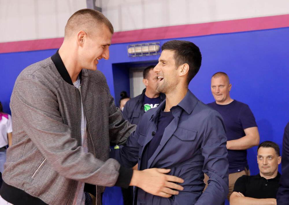 Nikola Jokić i Novak Đoković