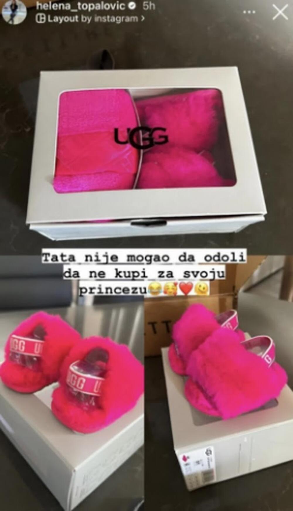 Papuče koje je kupio su poznatog svetskog brenda i koštaju dosta više od ostale dečije obuće