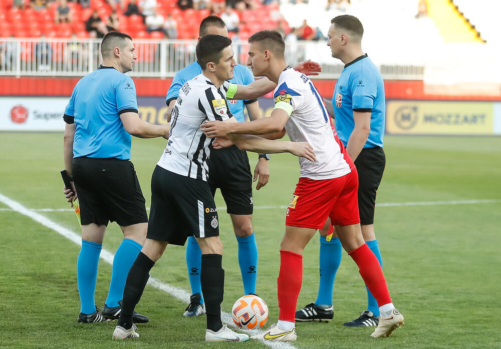 Detalj sa utakmice Vojvodine i Partizana