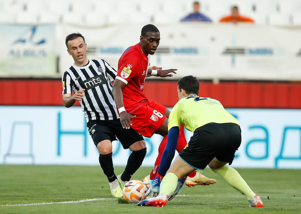 Detalj sa utakmice Vojvodine i Partizana