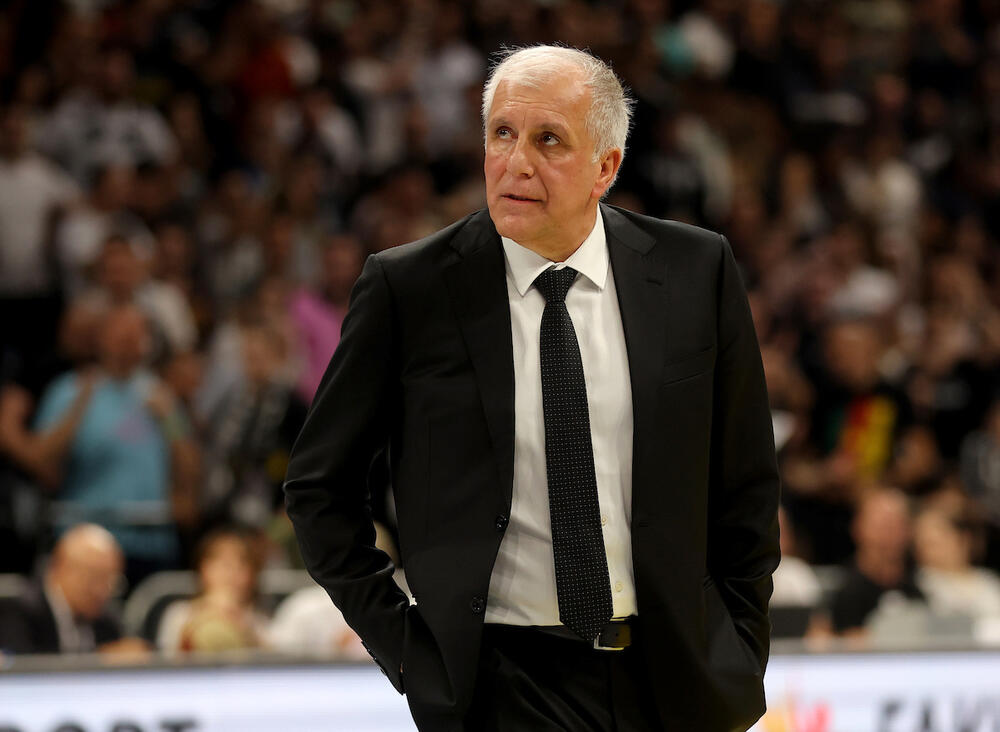 Željko Obradović na utakmici Partizana i Studentskog centra