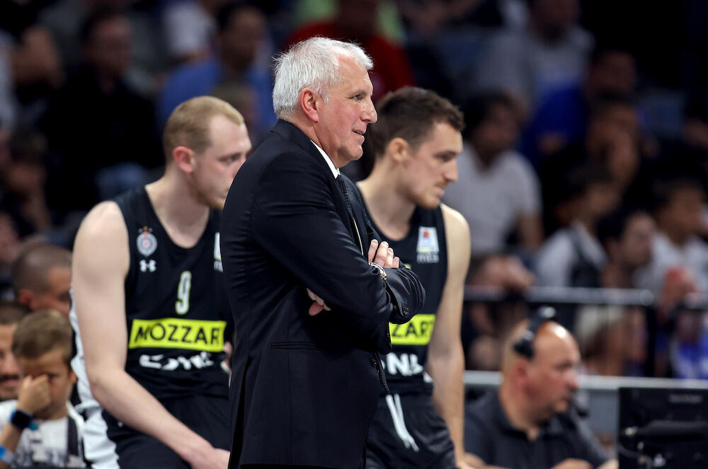 Željko Obradović na utakmici Partizana i Studentskog centra