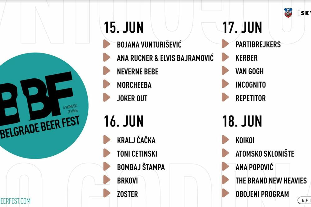 Ovogodišnji Belgrade Beer Fest u junu, pogledajte šta vas sve očekuje