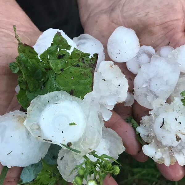 Slovence iznenadila oluja: Usred vrućine udarila jako, padao ogroman grad, izdata hitna upozorenja (FOTO)