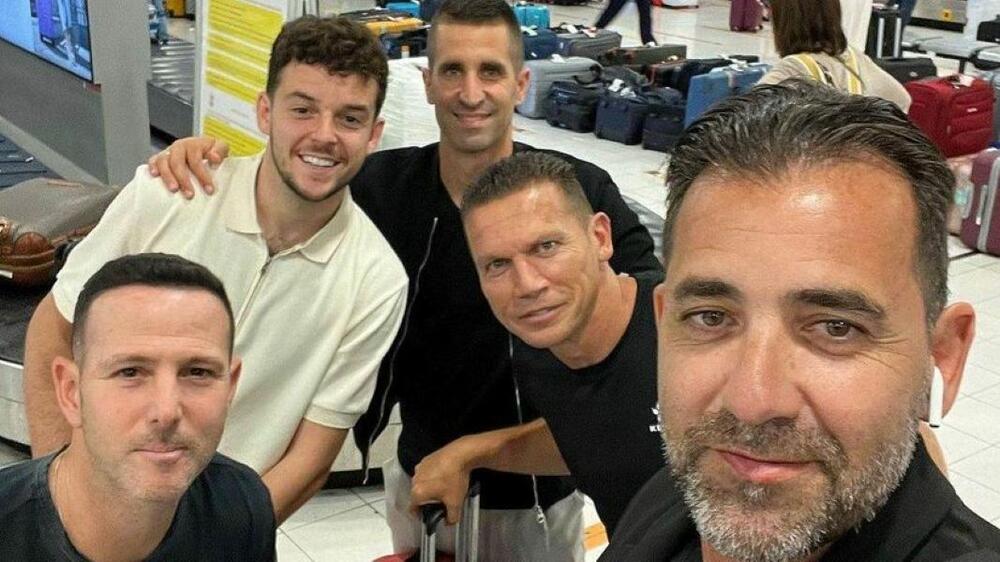 Barak Bahar sa saradnicima na aerodromu 'Nikola Tesla'