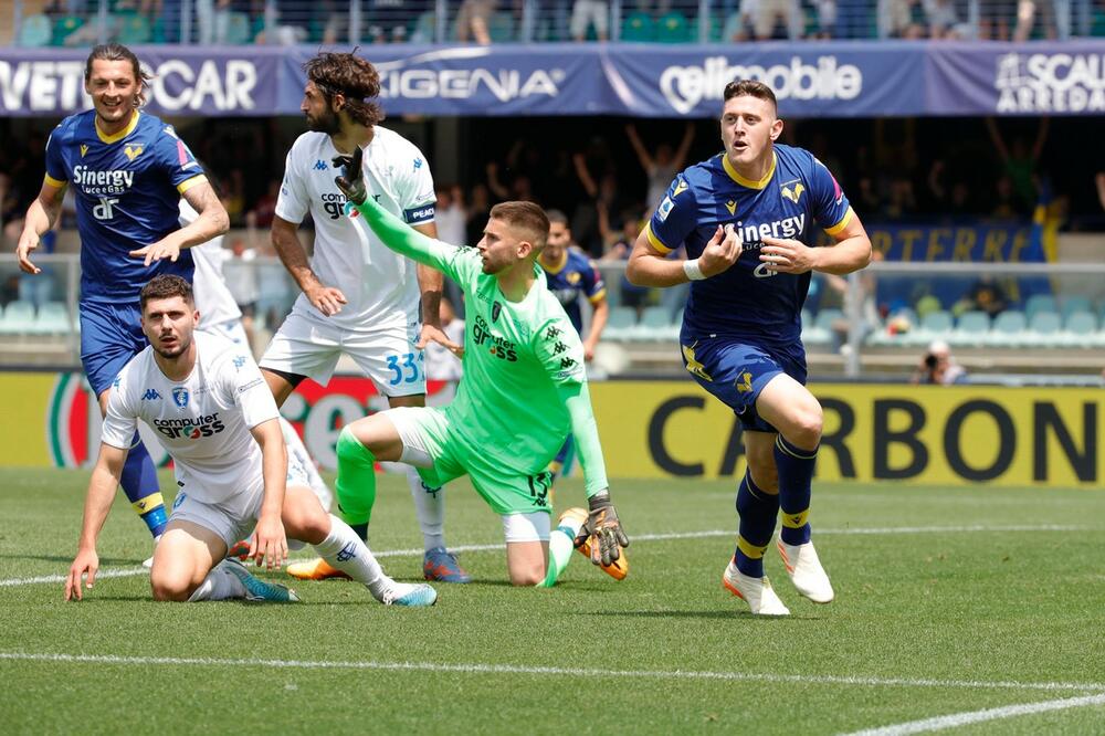 HLADAN TUŠ U 96. MINUTU: Empoli približio Veronu Seriji B!