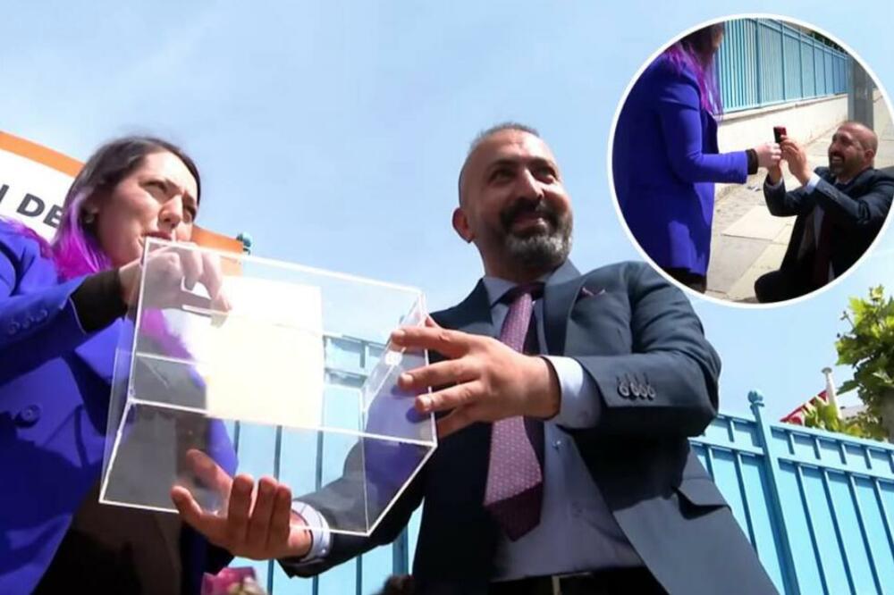 PORED SVIH ROMANTIČNIH MESTA, ČOVEK ZAPROSIO DEVOJKU BAŠ OVDE: Svet u neverici, ovo samo Turci mogu! (VIDEO)