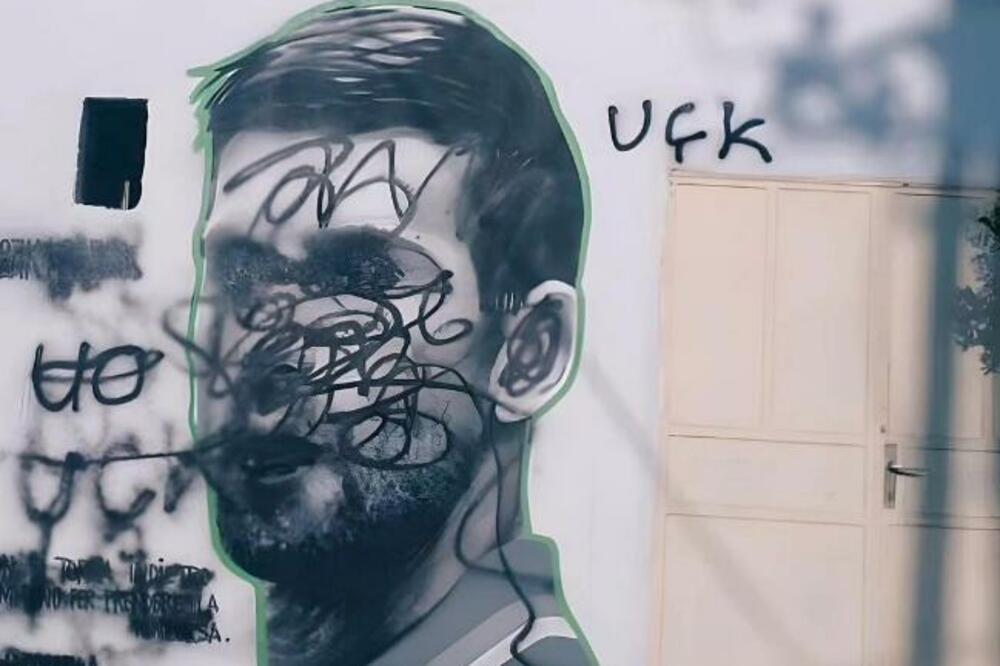 KAKO VAS NIJE SRAMOTA? Uništen mural Novaka Đokovića na Kosovu! (FOTO)