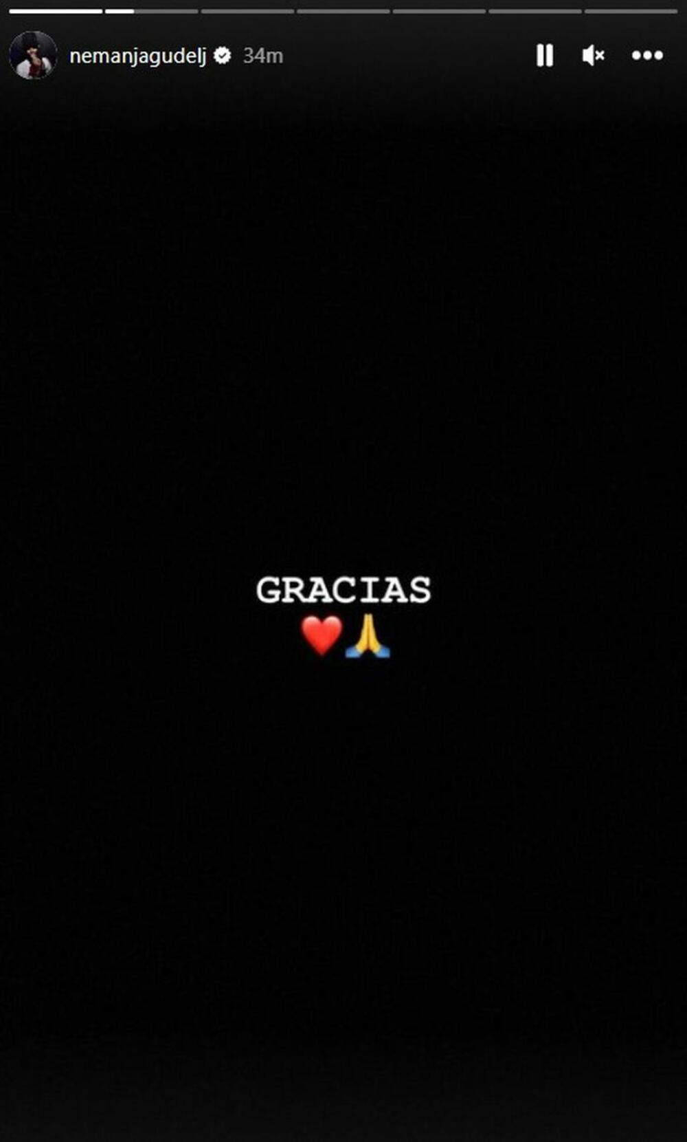 Nemanja Gudelj se zahvalio na podršci
