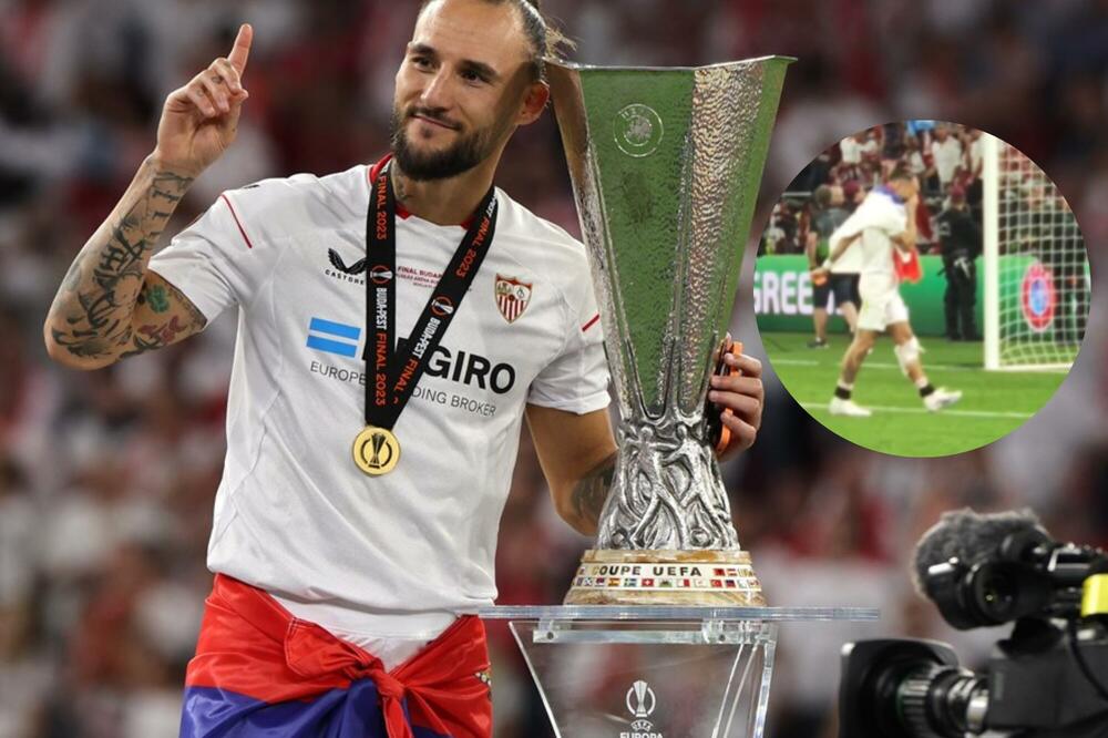 OD PAKLA DO TITULE! Navijači Sevilje skandirali svom junaku, Gudelj nije mogao da ne ZAPLAČE: "Hvala Bogu!" (VIDEO)