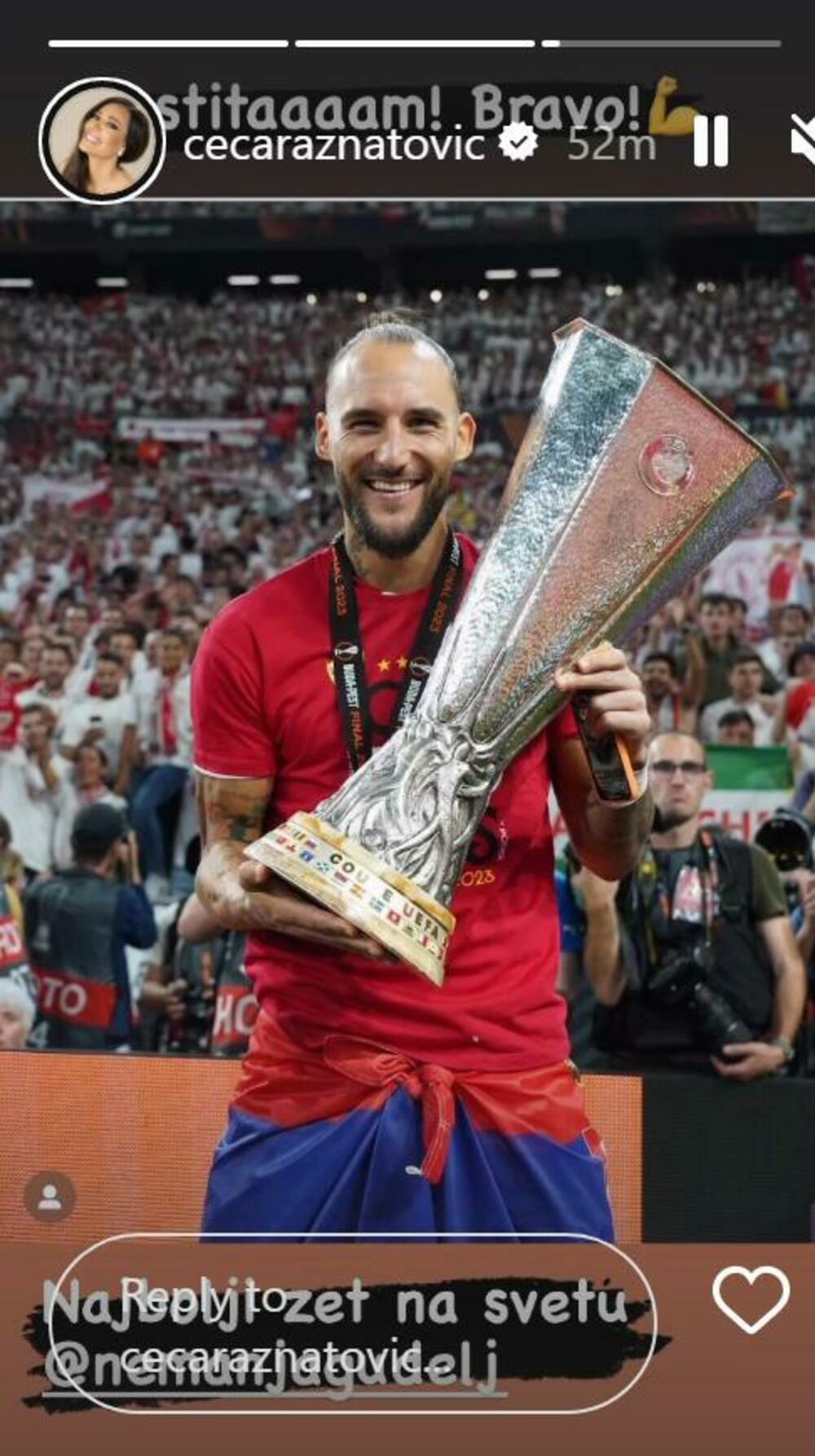 Ceca čestitala zetu