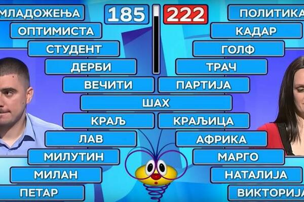 "UBILA ME, K'O MALJEM": Voditeljka Slagalice PRASNULA U SMEH zbog takmičara, je l' moguće da je OVO REKAO? (VIDEO)