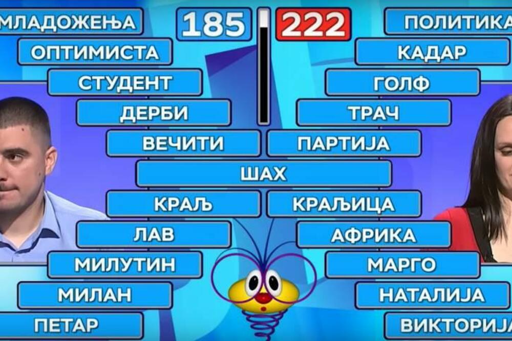 "UBILA ME, K'O MALJEM": Voditeljka Slagalice PRASNULA U SMEH zbog takmičara, je l' moguće da je OVO REKAO? (VIDEO)