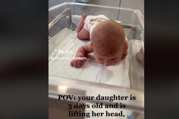 ŠTA JE, BRE OVO? Beba stara 3 dana ZAČUDILA sve odreda, kada su videli šta radi svi ostali BEZ REČI (VIDEO)