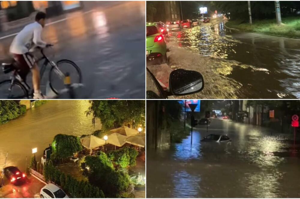 PLJUSAK PARALISAO NIŠ, POPLAVLJENE BROJNE SAOBRAĆAJNICE: U ovoj ulici je NAJDRAMATIČNIJE, voda POLA METRA (FOTO)