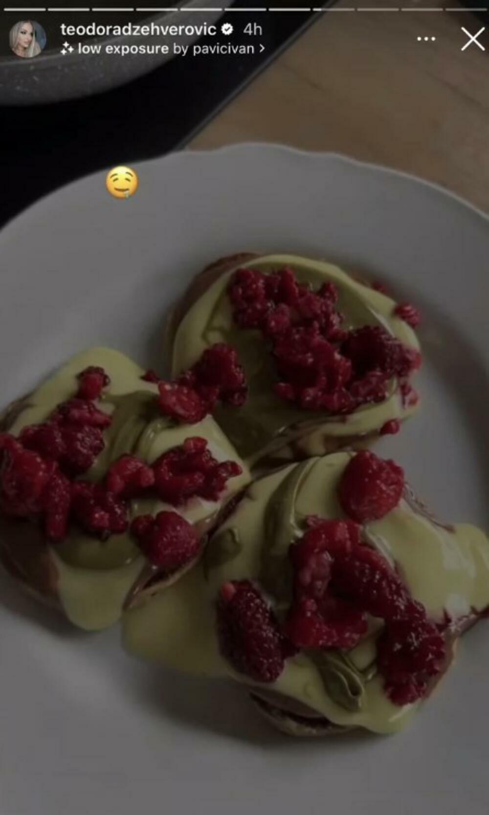 Teodora Džehverović danas je preko svog Instagram storija svima pokazala kakva je domaćica