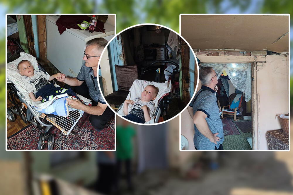 MALI IVAN JE U KOLICIMA NAPRAVLJENIM OD REŠETKI IZ FRIŽIDERA: Zimu proveli bez IJEDNE vatre, ovo je BOGU za PLAKATI