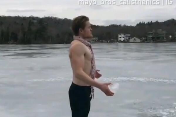 GOLCIJAT IZAŠAO NA JEZERO, ZAPEVAO PESMU, A SLEDEĆEG TRENA SE ČUO VRISAK: Snimak gledajte na svoju odgovornost