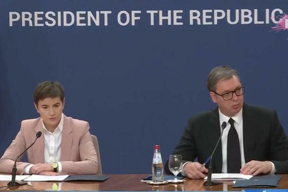 Vučić i Brnabić se sutra obraćaju javnosti