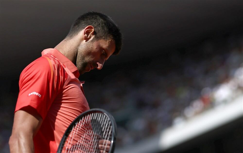 Novak Đoković na meču sa Karlosom Alkarasom