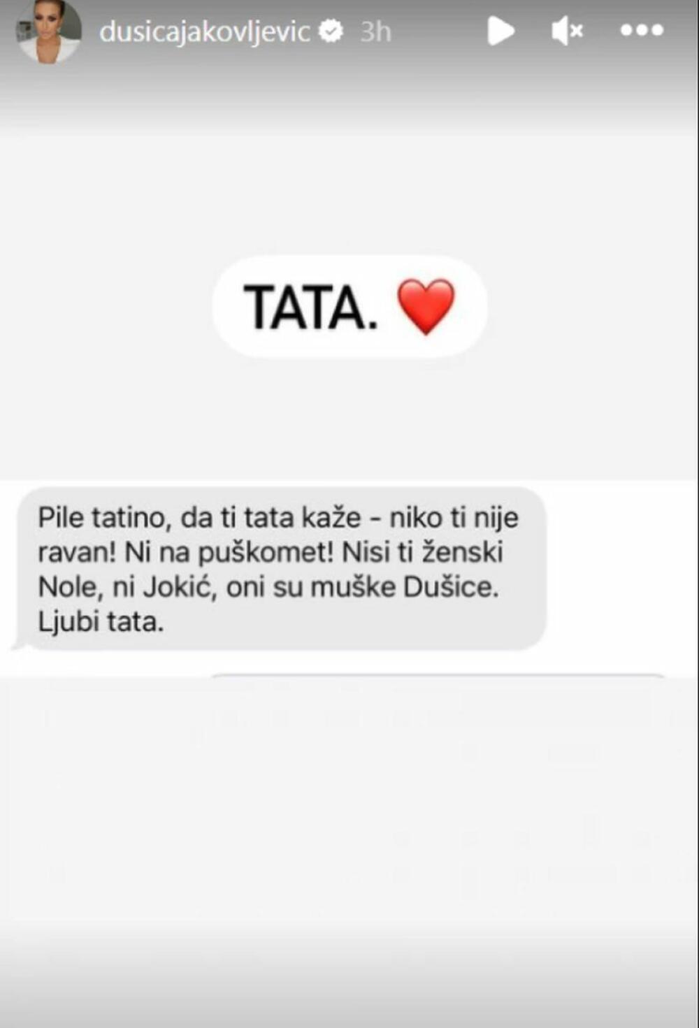 Voditeljkin otac je velika podrška u svemu što radi