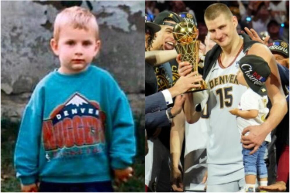 ZAPISANO U ZVEZDAMA: Petogodišnji Nikola Jokić U DUKSU NAGETSA je 23 godine kasnije JUNAK celog Kolorada! (FOTO)
