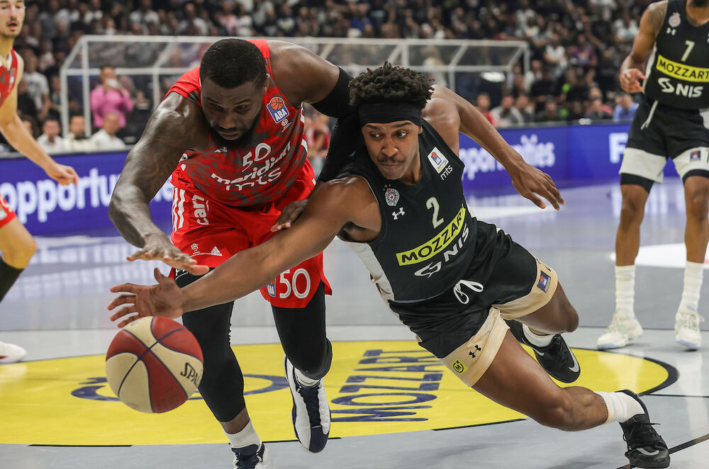 Zek Ledej na utakmici Partizana i Crvene zvezde