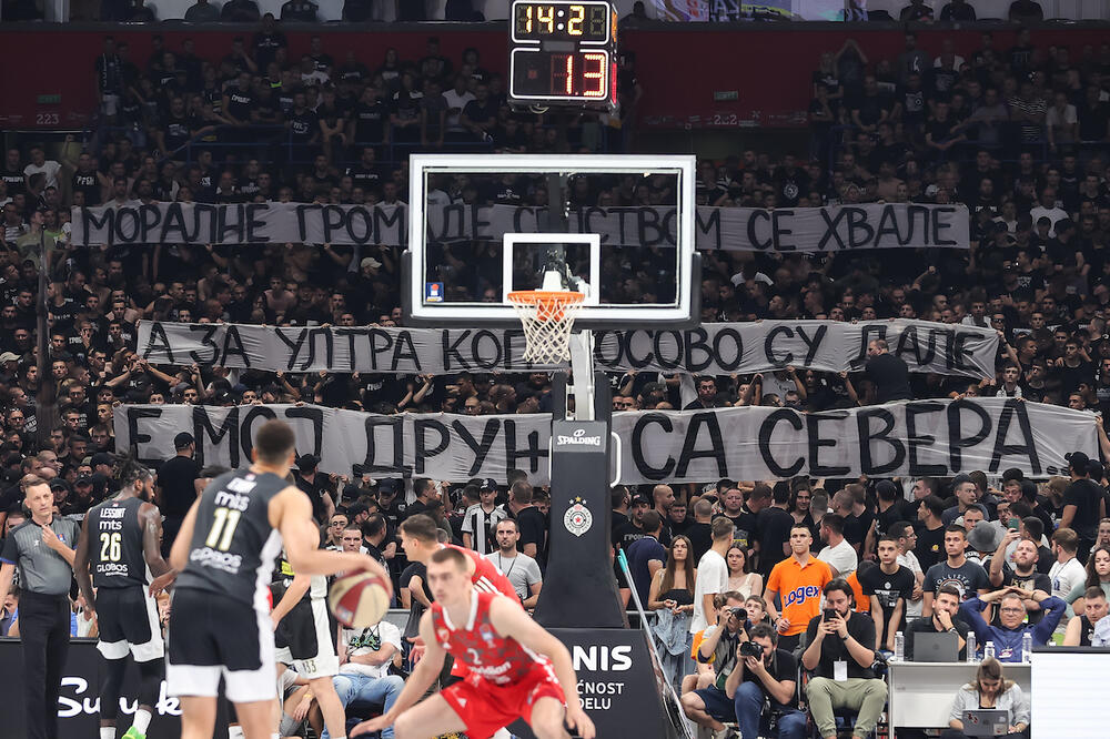 ŽEŠĆA PROZIVKA: "Grobari" poslali poruku "Delijama", ali i Čoviću (FOTO)