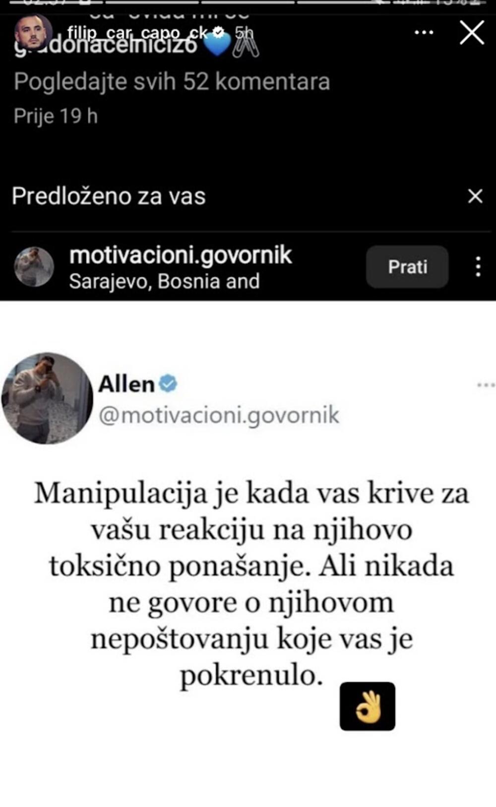 Aleksandra Nikolić i Filip Car, pet dana nakon izlaska iz 'Zadruge' naišli su na probleme, a ako je sudeći po društvenim mrežama, više nisu zajedno.