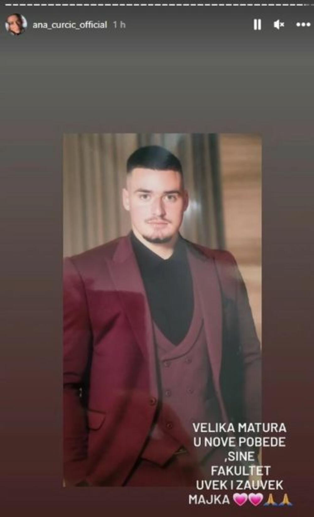 Objava Ane Ćurčić