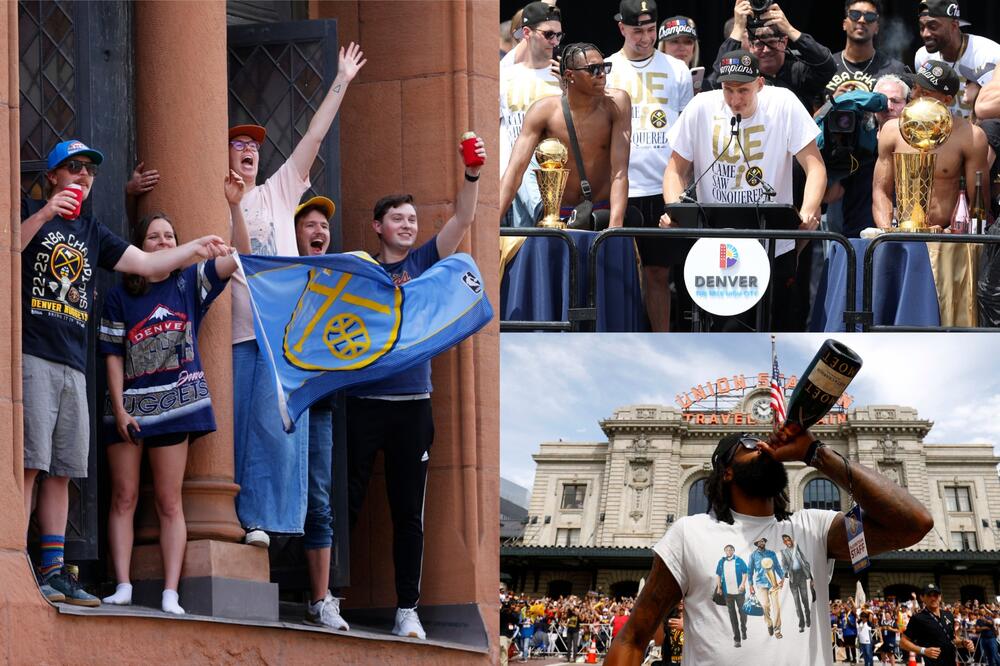 NEZABORAVNA POBEDNIČKA PARADA U DENVERU: Jokić se psovkom obratio navijačima Nagetsa! (VIDEO)