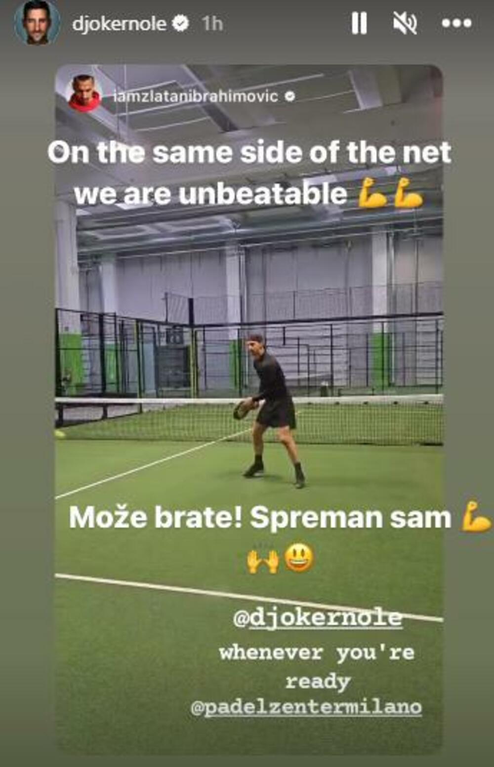 Novak Đoković, Zlatan Ibrahimović