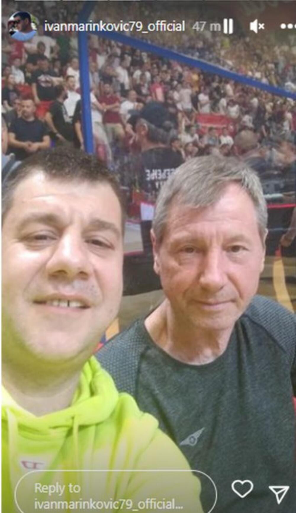 Ivan Marinković i Moka Slavnić na utakmici