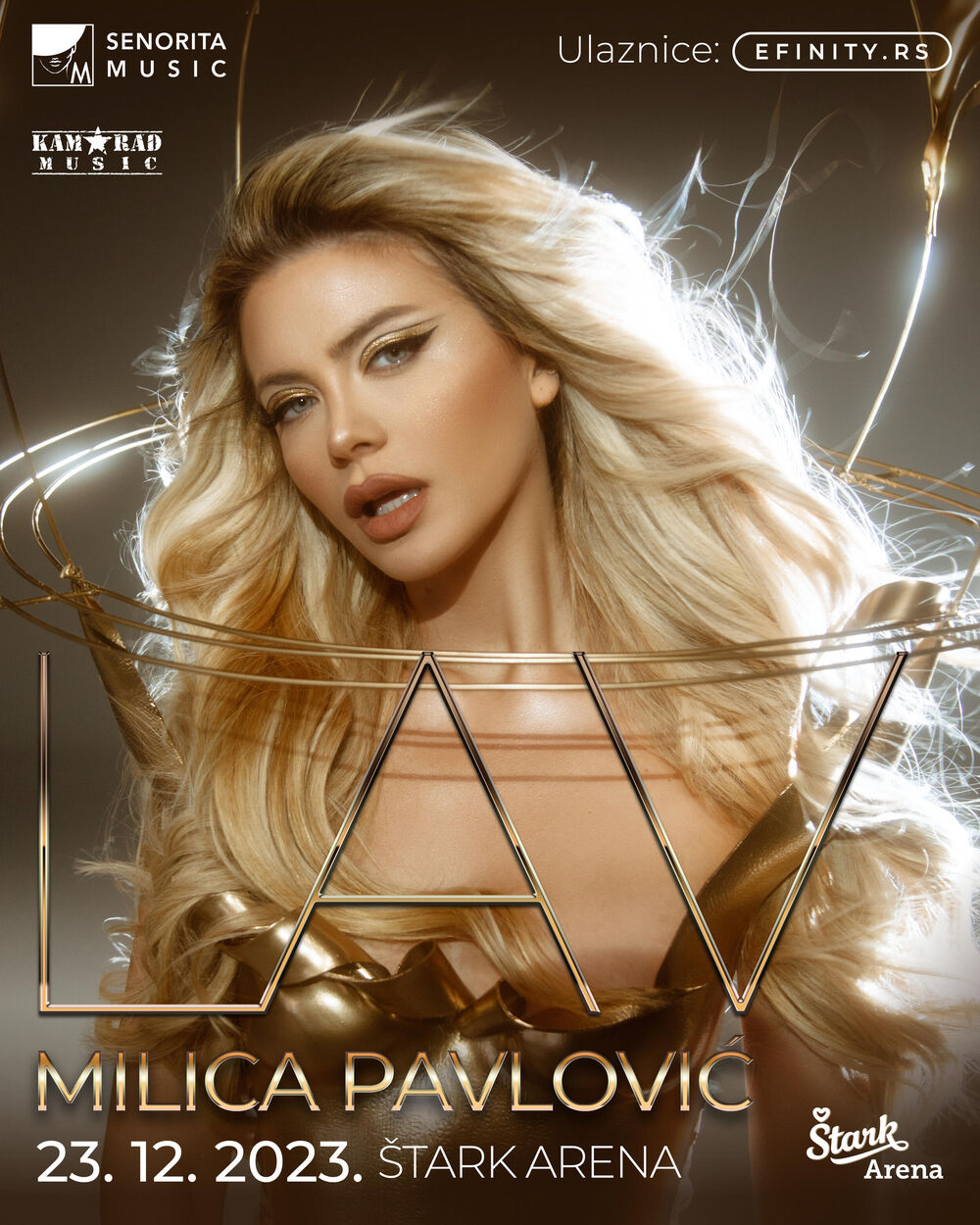 Milica Pavlović u jeku je priprema za koncert 23. decembra u Beogradskoj areni. Nedavno je vratila smeđu boju kose, a promenom su oduševljeni svi.