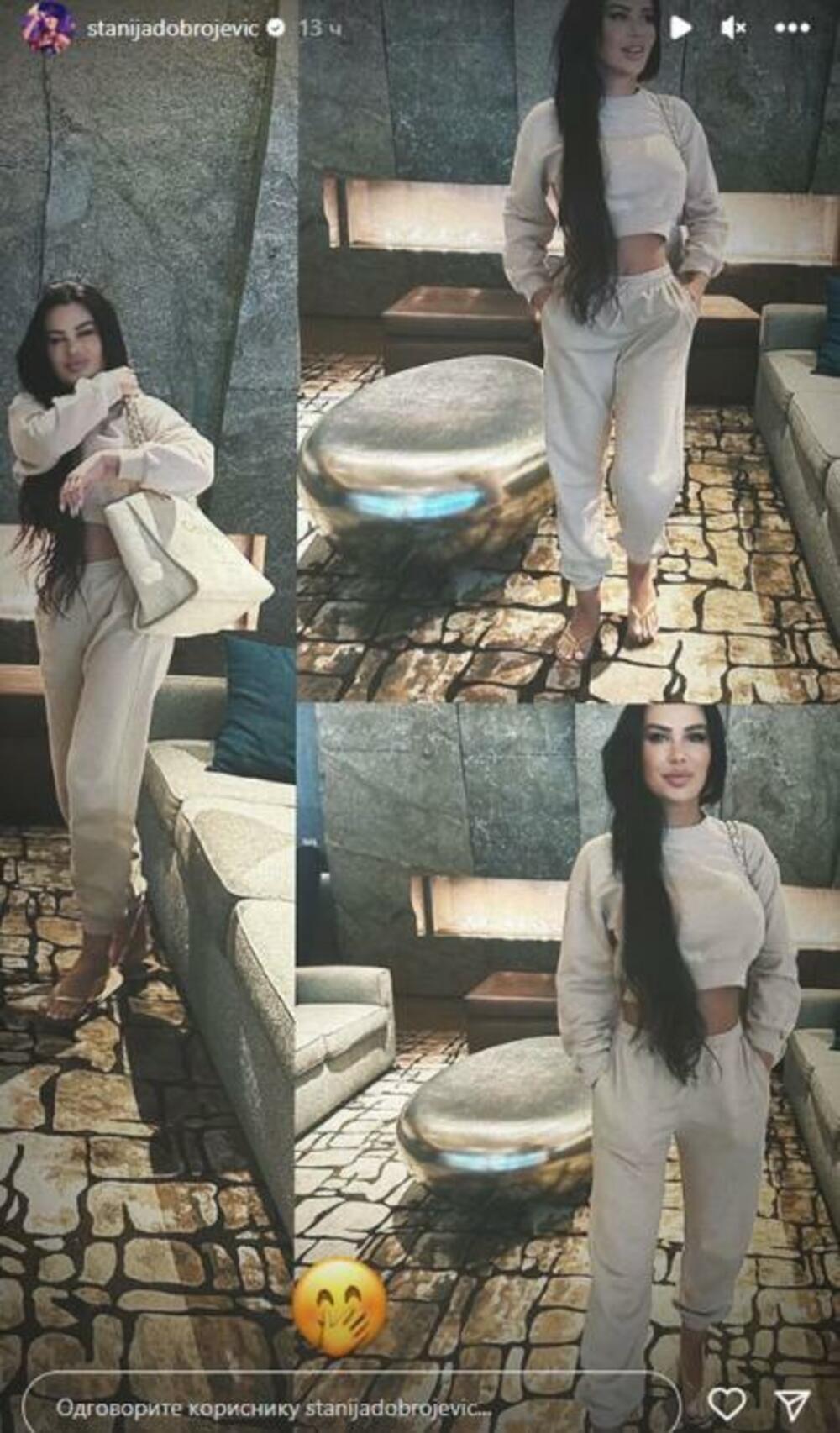 Stanija je pozirala u trenerci, lice joj je okruglo, a komentari na račun njenog izgleda su se nizali.