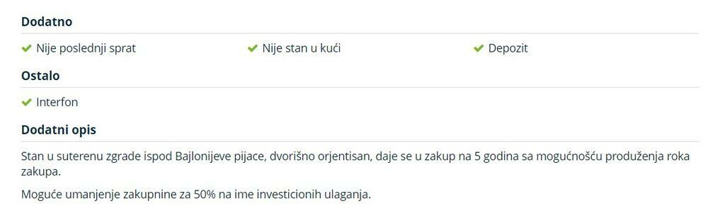 Oglas, Bajlonijeva pijaca