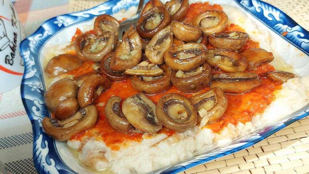 Posno jelo, Post, šampinjoni