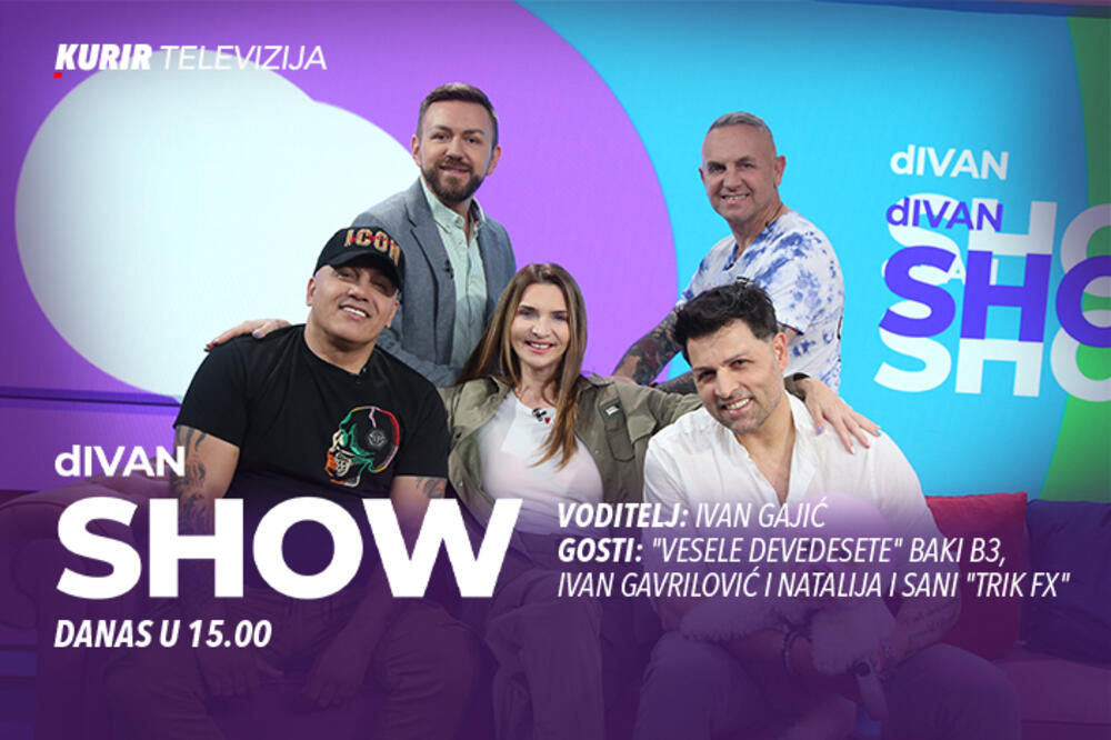 VESELE DEVEDESETE U „dIvan show“: Baki B3, Ivan Gavrilović i Natalija i Sani „Trik FX“ doveli atmosferu do usijanja