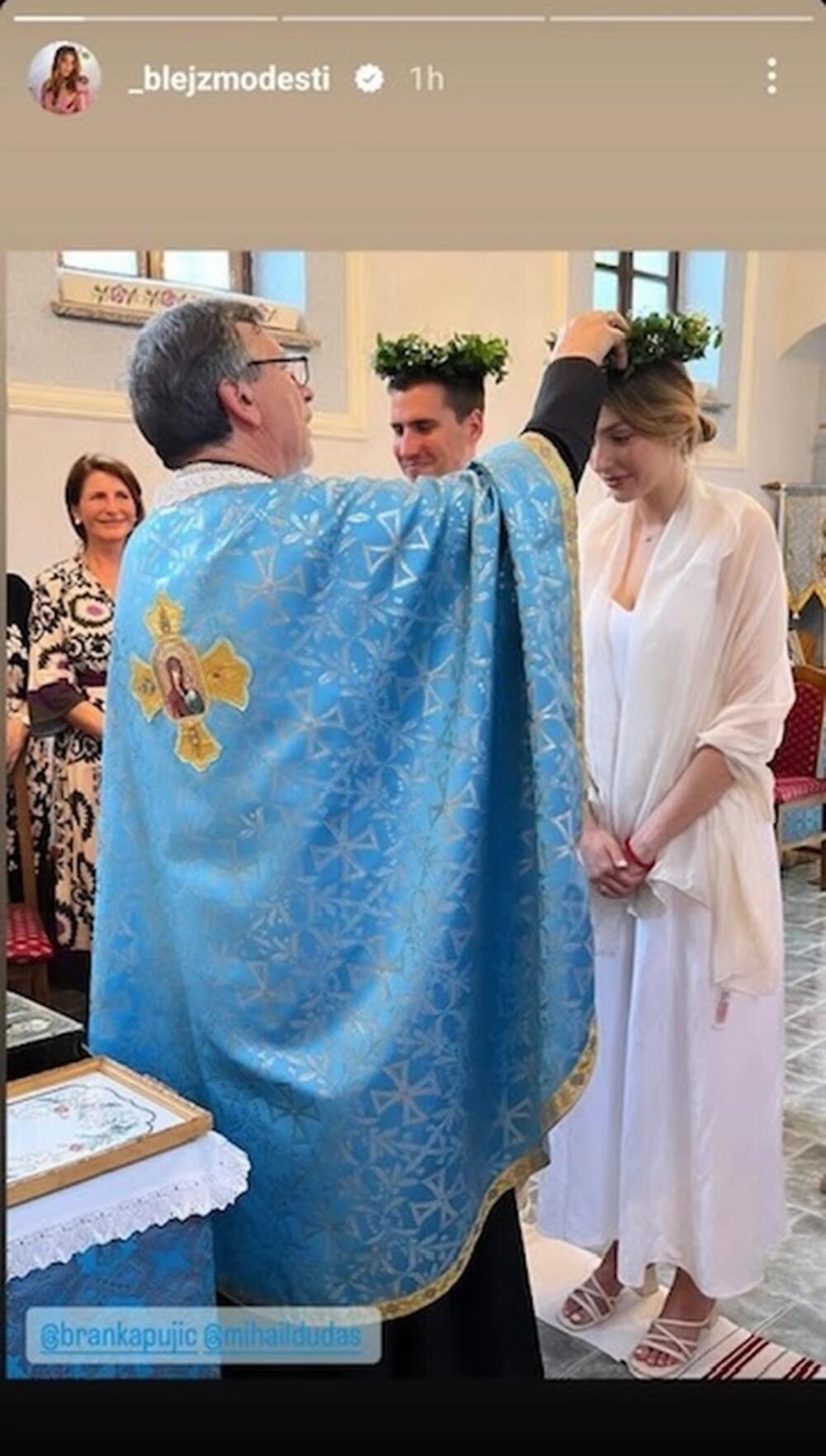 Glumica Anđela Jovanović i atletičar Mihail Dudaš nedavno su se zakleli na večnju ljubav