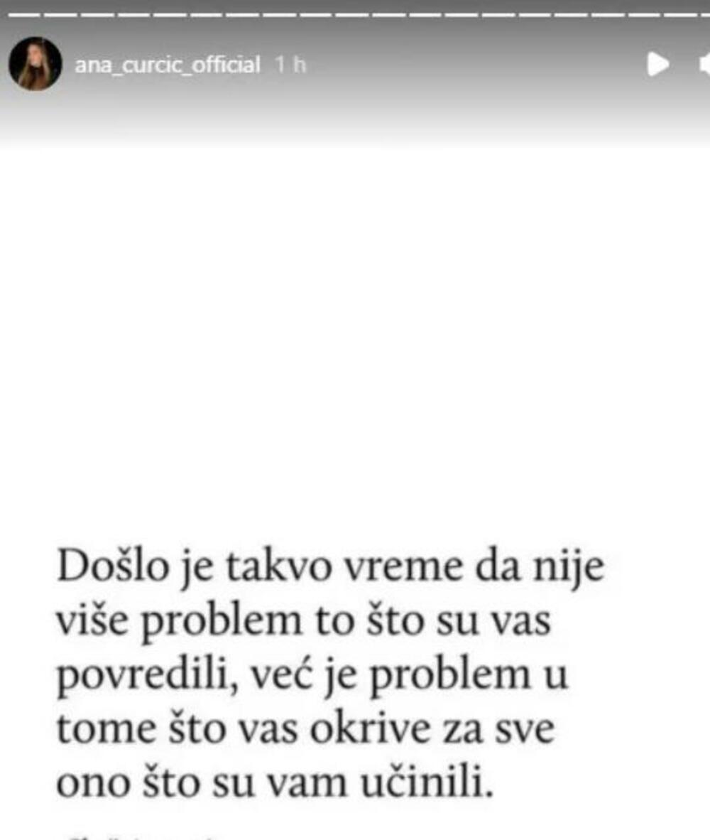 Došlo je takvo vreme da nije više problem to što su vas povredili, već je problem u tome što vas okrive za sve ono što su vam učinili - pisalo je na slici.