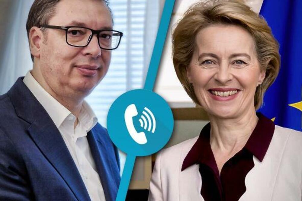 VUČIĆ RAZGOVARAO SA URSULOM FON DER LAJEN O SITUACIJI NA KiM: Evo šta je saopštio