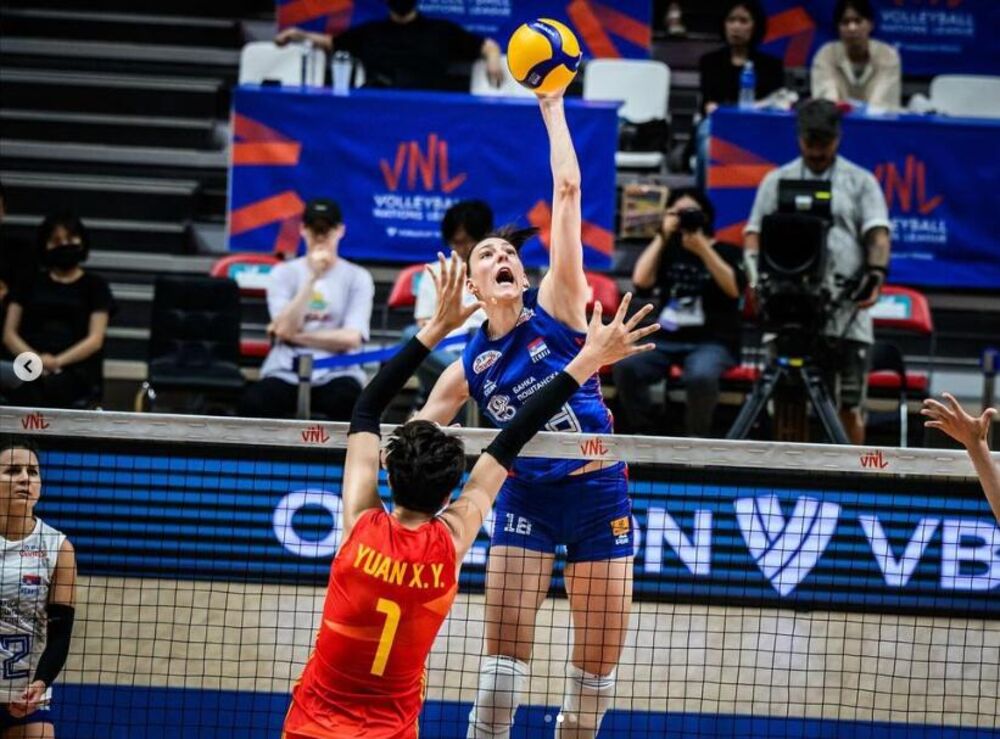 Tijana Bošković na meču Srbije i Kine