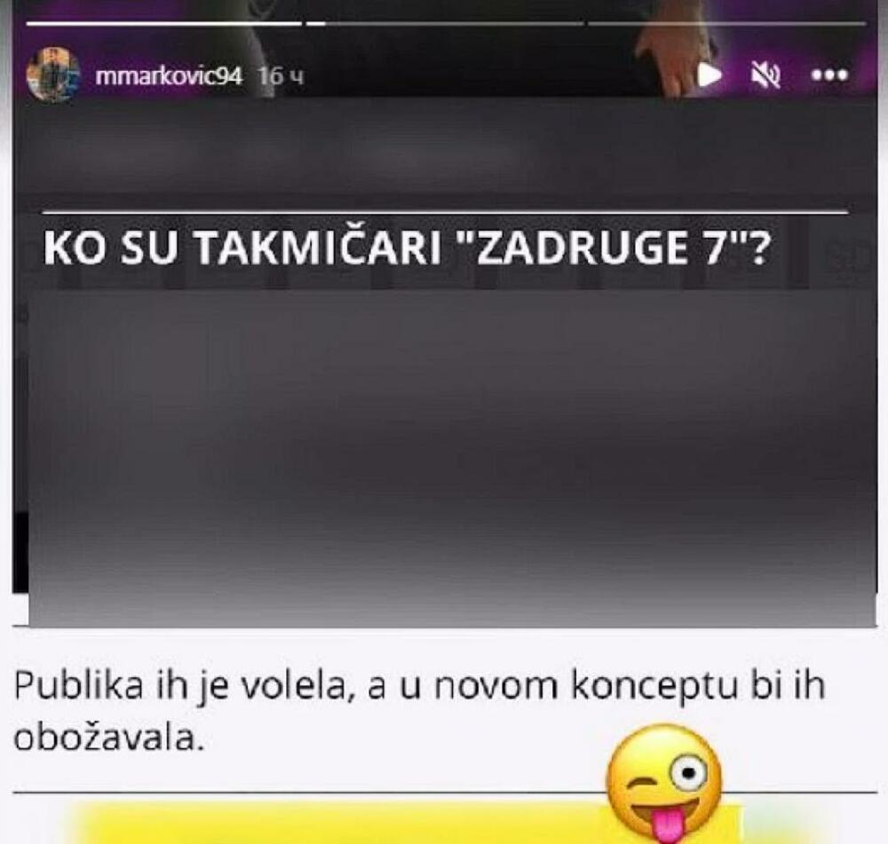 Odmah su počele i spekulacije ko bi mogli da budu novi učesnici ovog projekta, a jedan bivši zadrugar je zagolicao maštu svojih fanova.