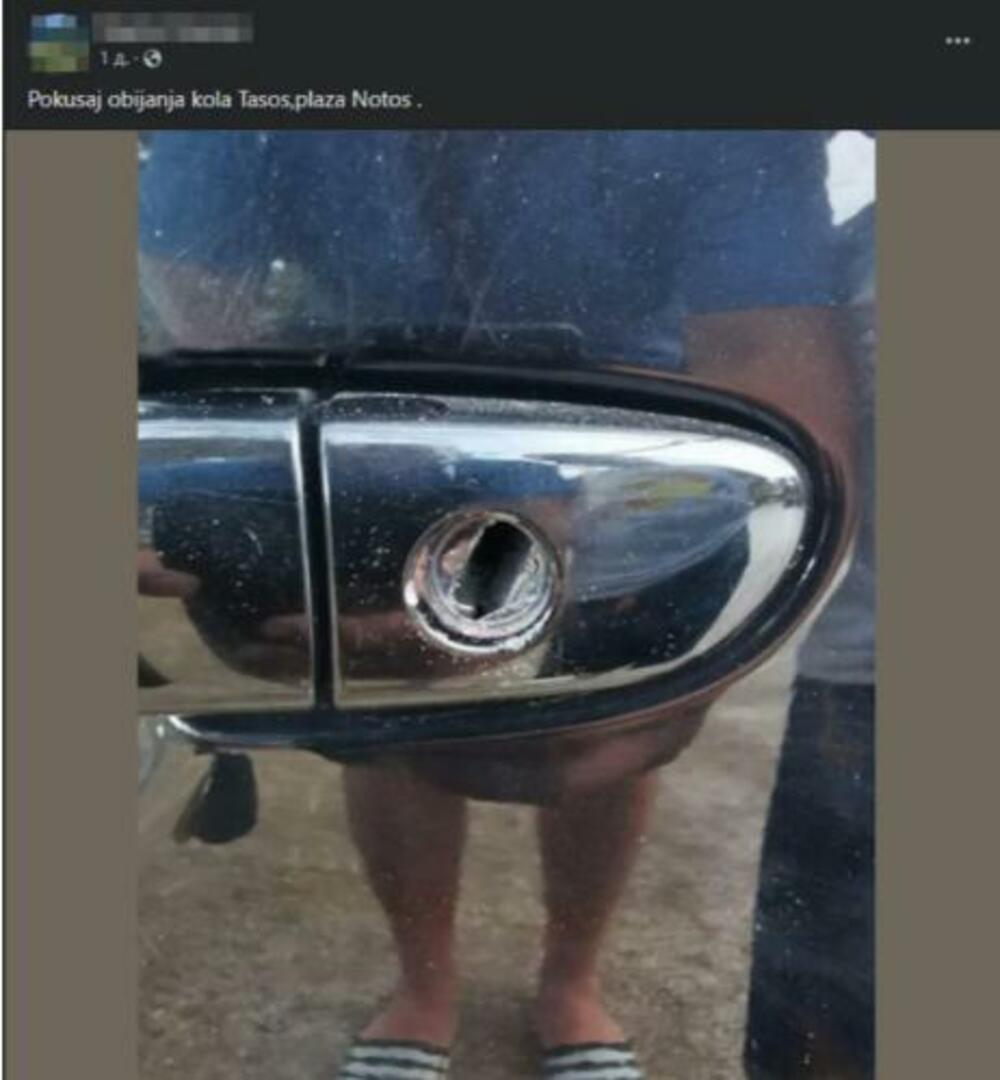 Pokušaj obijanja brave na automobilu 