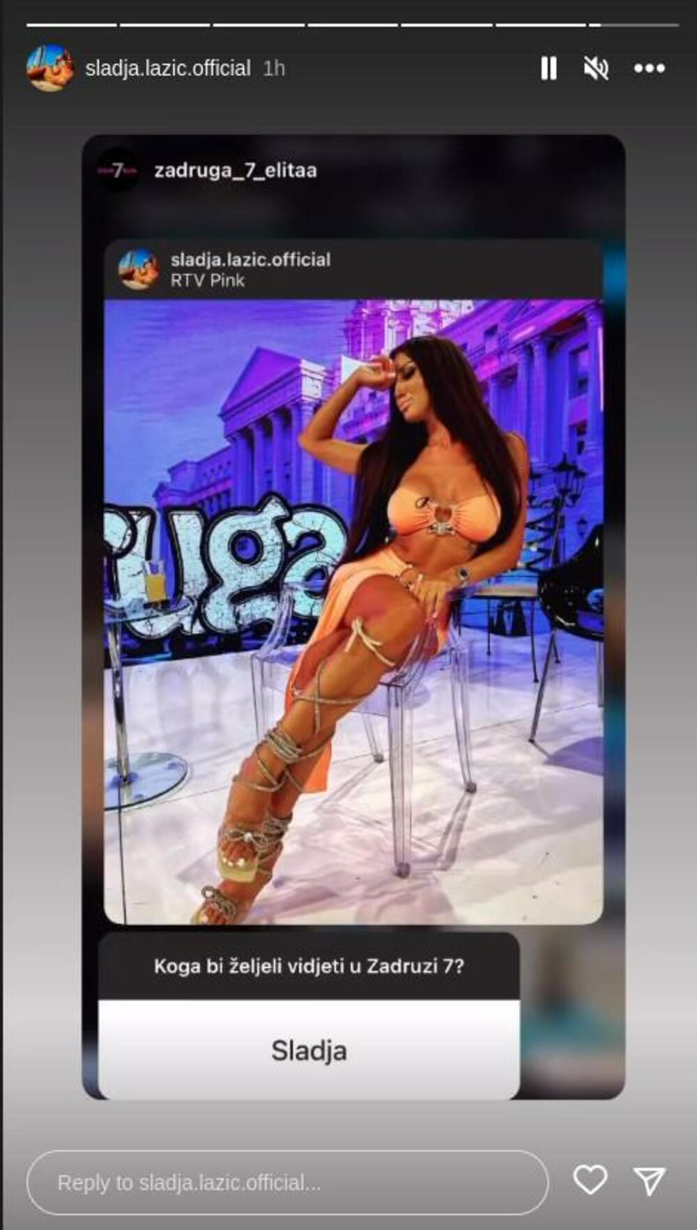 Ova vatrena brineta je poznata po vrlo izazovnom oblačenju, a 'Zadrugu 6' je obeležila ogovaranjem sa Branislavom Radonjićem Brendonom