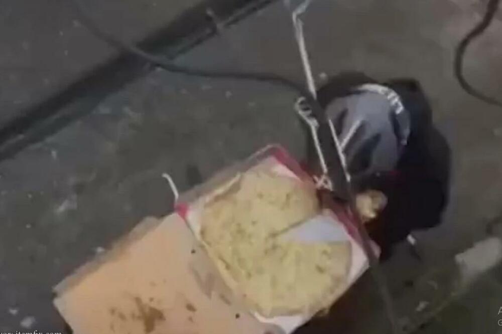 POSLE OVOG SNIMKA TEŠKO DA ĆETE OPET NARUČITI HRANU: Dostavljač nosio PICU, a onda je uradio GNUSNU STVAR (VIDEO)