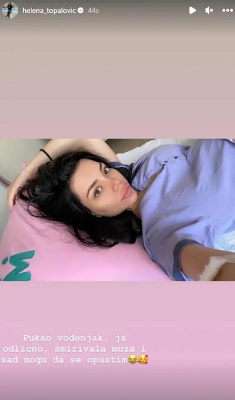 Helena Topalović porodila se u jednoj privatnoj bolnici, a na svet je donela devojčicu.