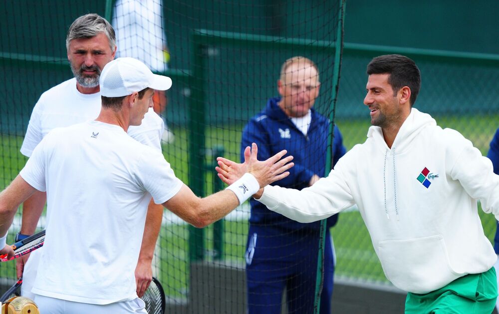 Endi Mari i Novak Đoković