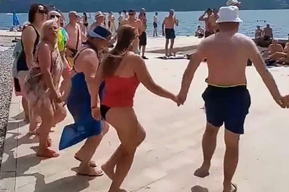 ŠOKANTNE SCENE U NEUMU: Zbog onog što su TURISTI uradili, INTERVENISALA I POLICIJA (VIDEO)