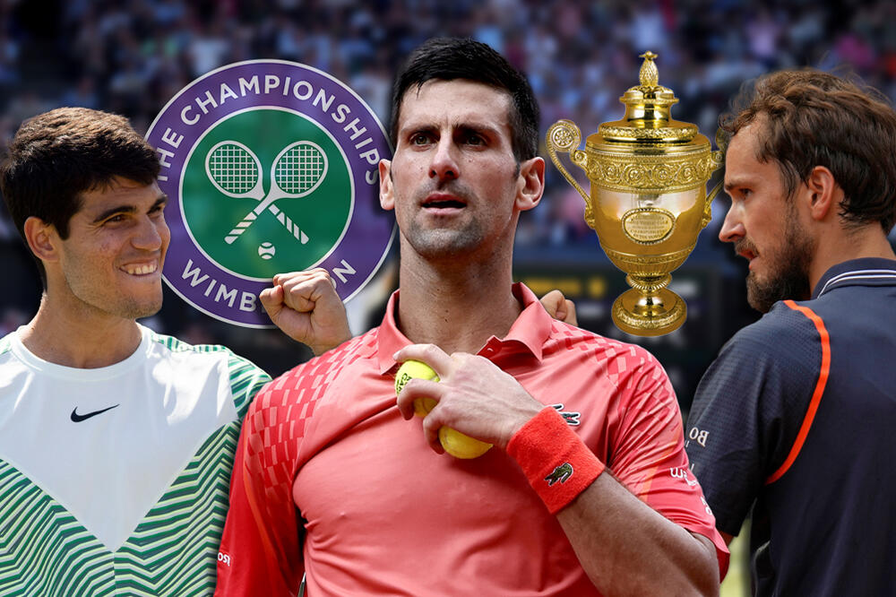 KAKO ĐOKOVIĆ MOŽE DO PRVOG MESTA NA VIMBLDONU? Računica je jasna - Novak i Karlos u klinču, Medvedevu treba ČUDO